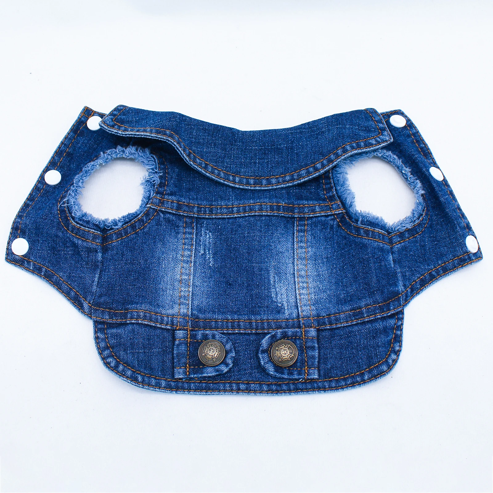 Ropa de mezclilla para perros: Chaqueta vaquera azul de moda para Pitbulls y Dachshunds, camiseta vaquera para Shih Tzu, prendas geniales para perros pequeños.