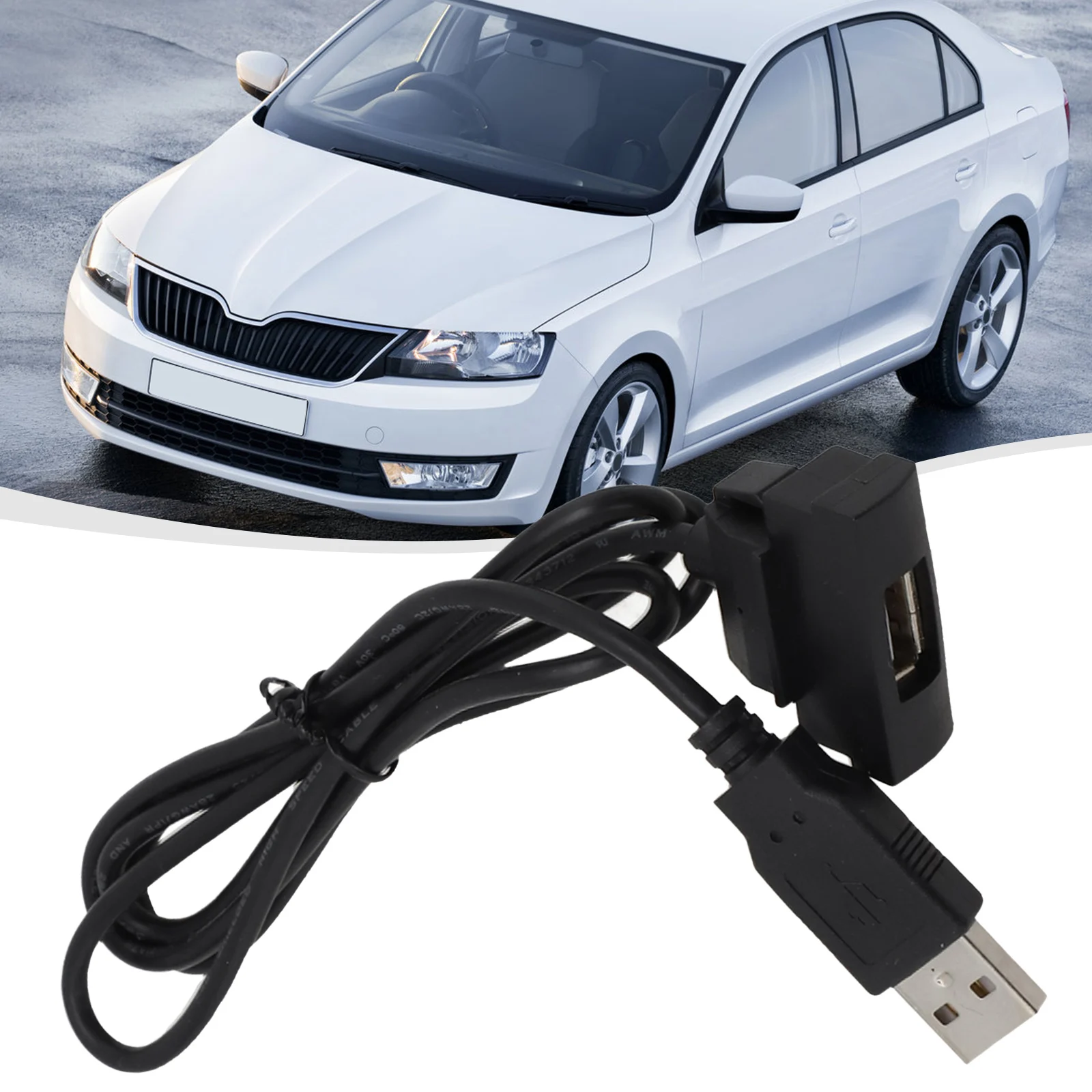RCD510 RNS315 Radio USB Interface Extend Cable Adapter For Skoda Octavia Auto 4Pin Connector