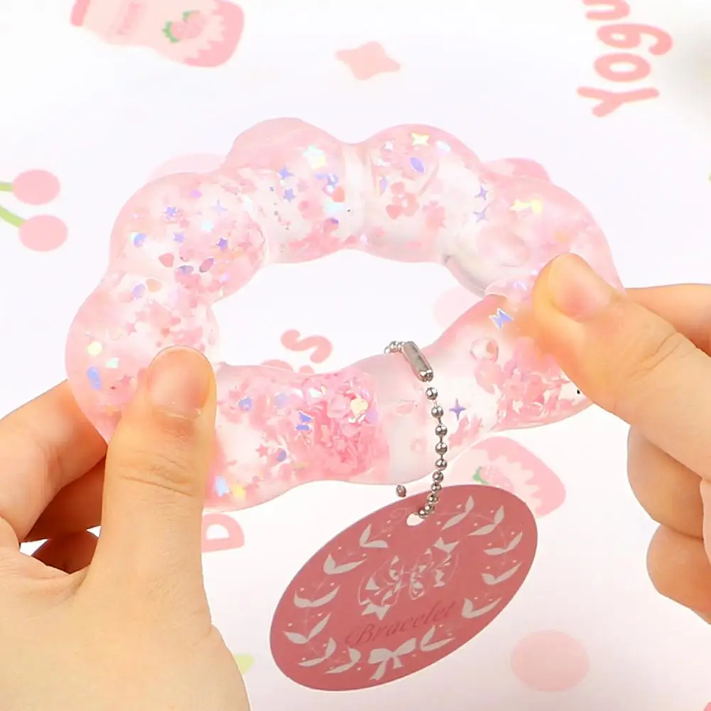 Maltose Bracelet Kneading For Girls Gifts Jelly Wreath Pendant Decompression Artifact Stress Decompression Toy