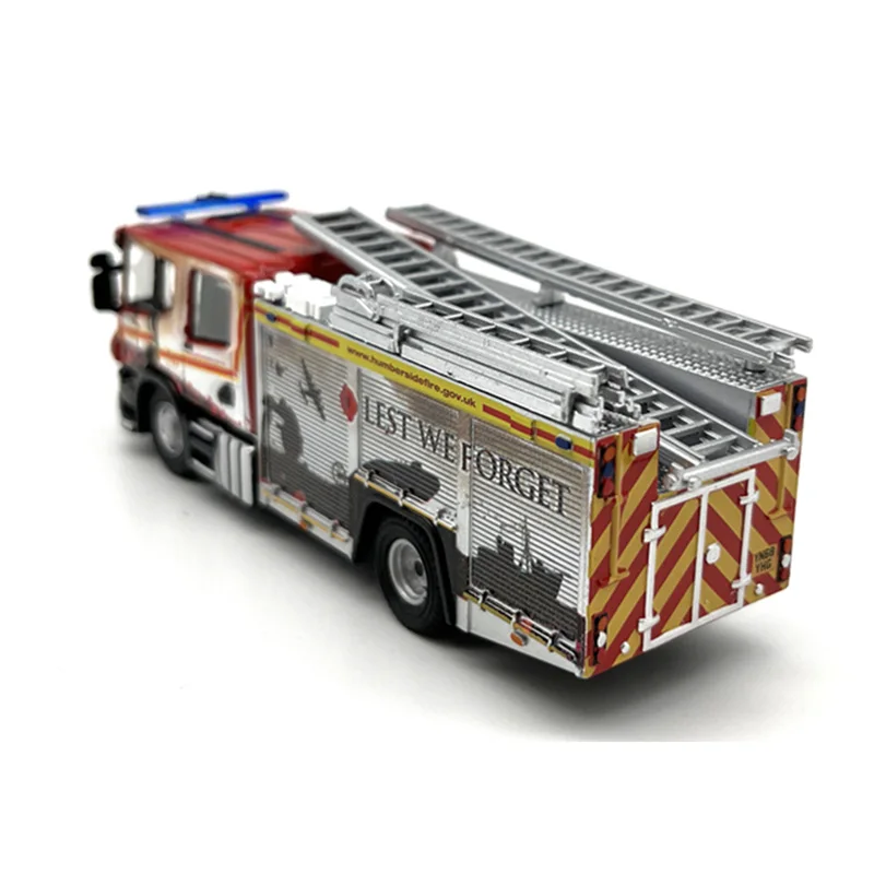 1:76 Scale Diecast Alloy CP31 Fire Truck Ambulance Model Nostalgia Classic Adult Toy Collectible Gift Souvenir Static Display