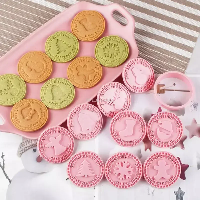 

9Pcs/Sets DIY Cake Decorating Tools Christmas Cookie Cutters Cartoon Biscuit Mould DIY Fondant Mold Baking Tools for Kitchen