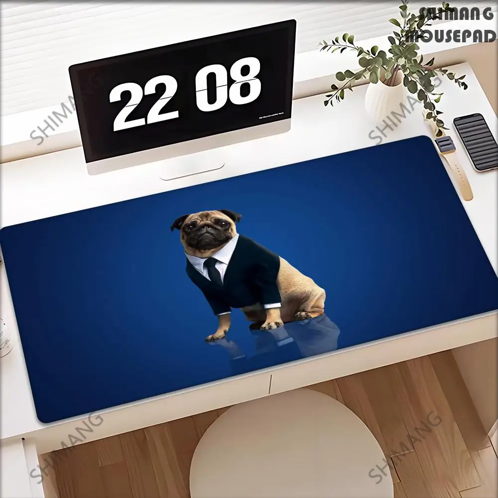 

Dog Pug Mouse Pad Gaming XL Custom HD Mousepad XXL keyboard pad Desk Mats Natural Rubber Soft Carpet Office Desktop Mouse Pad