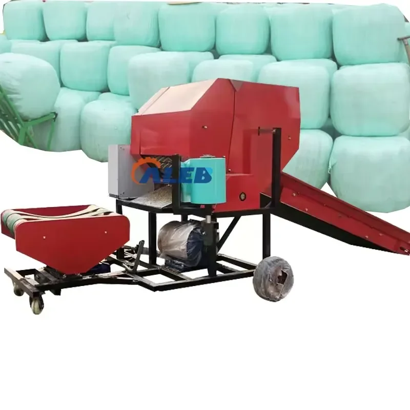 Low Maintenance Daily Use Silage Baler Wrapper Diesel Engine Round Bale Machine for Horse Farm Haylage Production