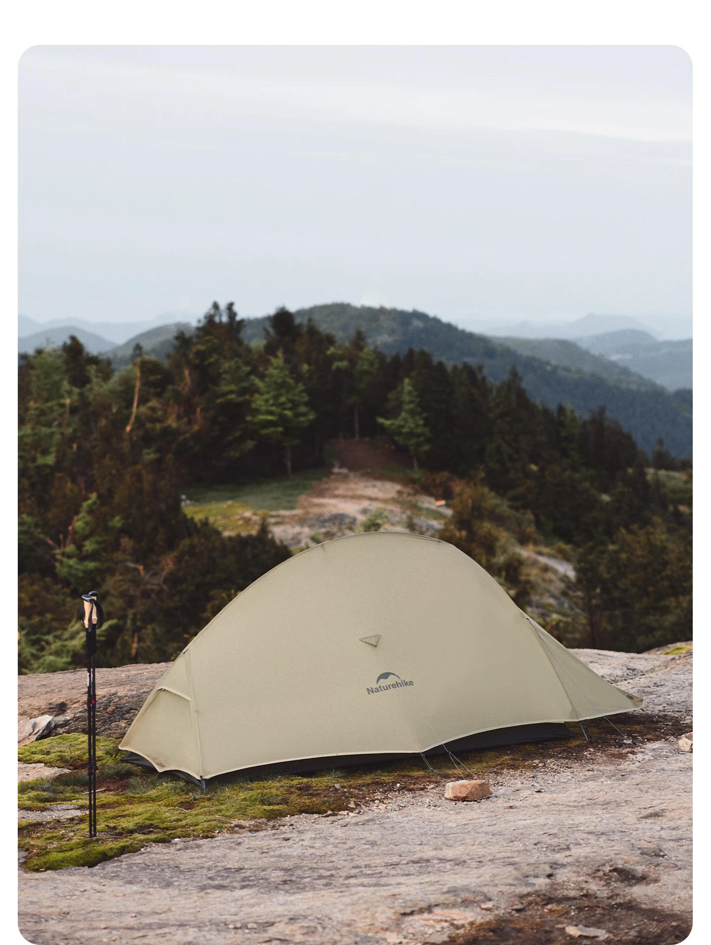 Naturehike Cloud Up Pro Ultraleichtes Camping- und Wanderzelt für 2-3 Personen, 20D Nylon-Silikon-Doppelschicht mit Aluminiumstange für Outdoor-Aktivitäten – Detail 10