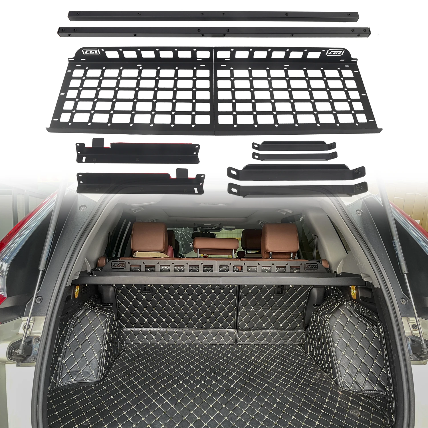 

Molle Panels Fit for Honda CR-V 2017 2018 2019 2020 2021 2022 Rear Trunk Shelf Modular Storage Racks Luggage Organizers