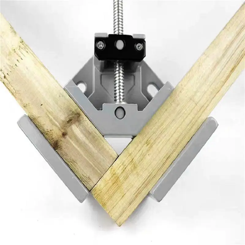 AT02-2X 90 Degree Angle Clamp Quick Fixed Fish Tank Glass Woodworking Picture Frame Clamp Multi-Function