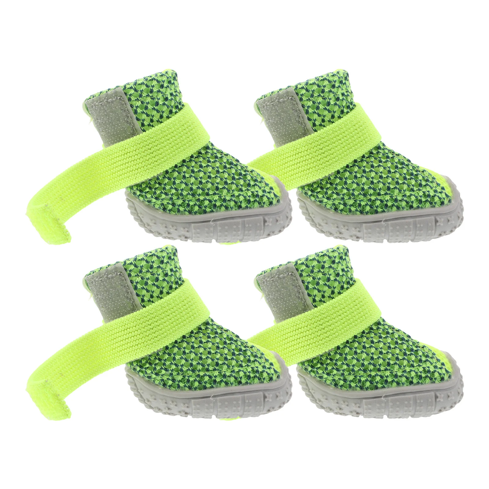 

4Pcs Pet Dog Four Season Sneakers Breathable Non Slip Small Dog Booties Sports Shoes Outdoor Running Walking Puppy Shoes