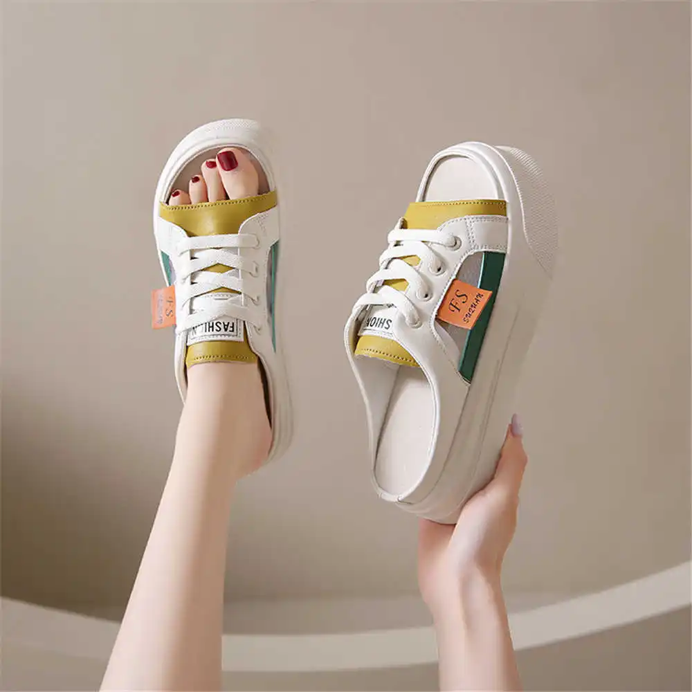 Slip-resistant Kawaii Womans Slippers Summer Large Sandals Wemens Shoes Sneakers Sport Fat Practice Affordable Price Tenes