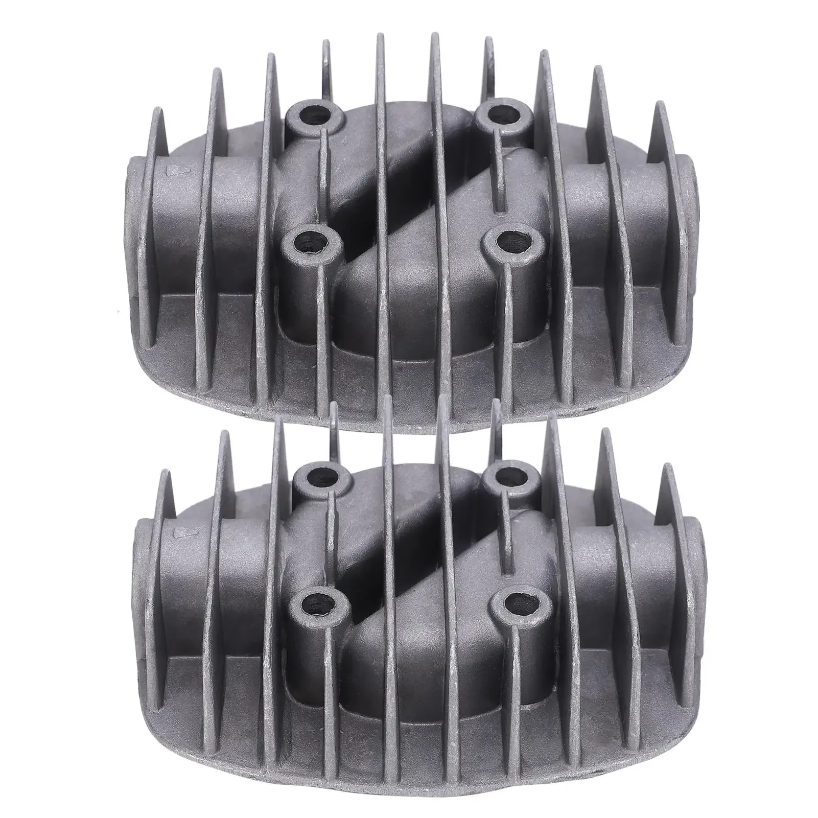 2Pcs Cast Aluminum Double Cylinder Head for 2.5P/3P/5P/6P Pumps with G3/8in Female Thread Accessories