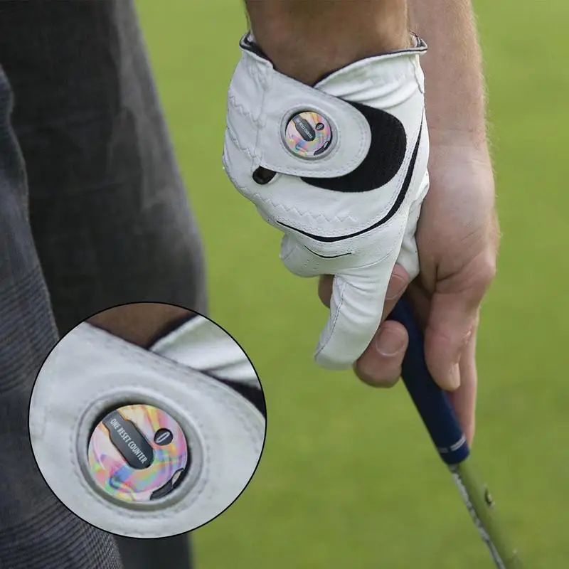 Golf Scoring Record Counter Clicker, One Touch Reset Clip no Hat Glove Game, Strokes e Strokes Counter, Pontuação compacta