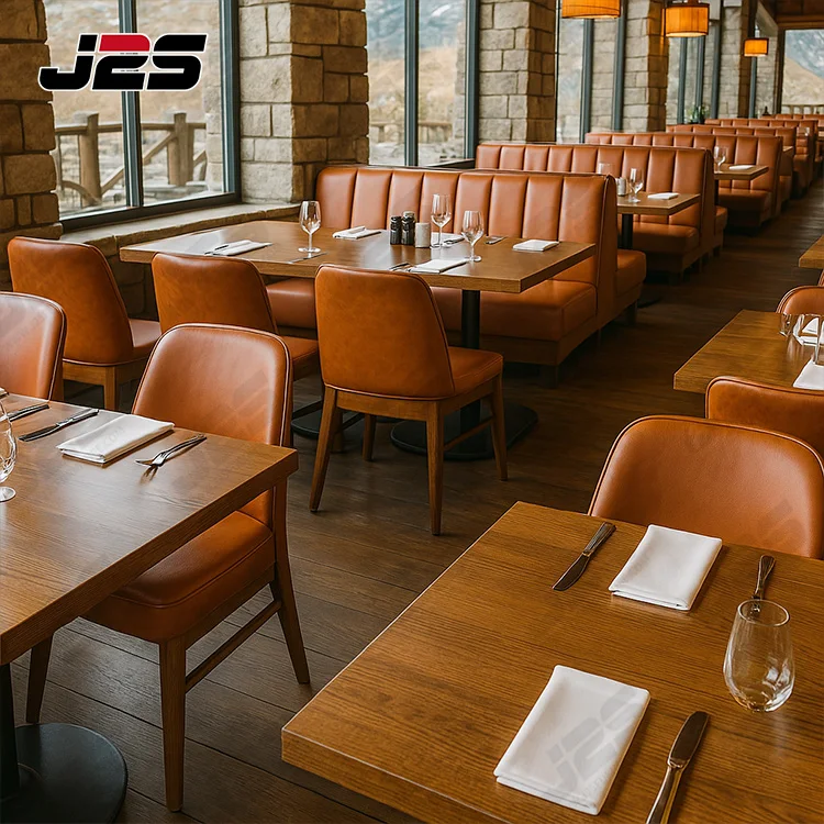 

Modern Restaurant Furniture Tables Chairs Coffee Booth Seating for Hotels