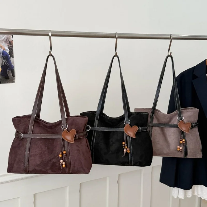 

High-End Women's Fashionable Elegant Leather Tote Bag Paris Popular Casual Simple Vintage Ladies Crossbody Bag