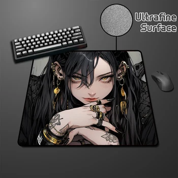 FPS profesyonel bilgisayar Mouse Pad oyun yüksek elastik kaymaz alt Premium fare Mat denge e-spor oyun Mousepad Anime