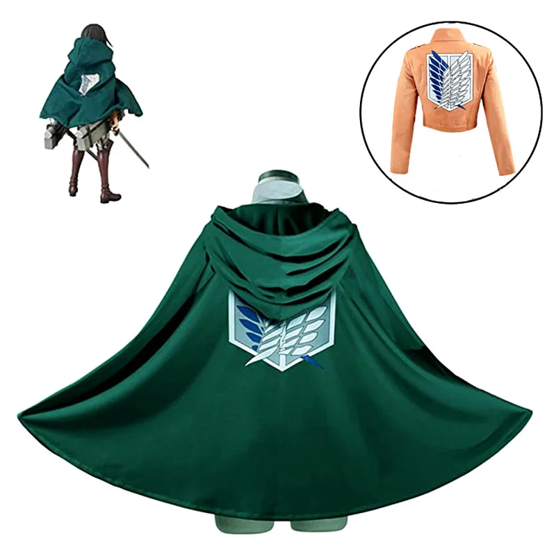 Halloween Costumes for Women  Clothes Japanese Anime Attack on Titan Cloak Shingeki No Kyojin Scouting Capes Cosplay Costume