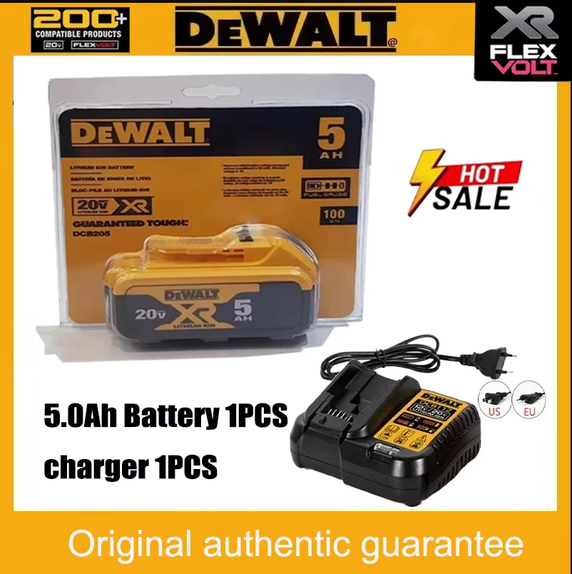 Newly packaged genuine dehydrated 20V battery, dehydrated cordless power tool battery2AH 5AH 6AH DCB200 rechargeable battery