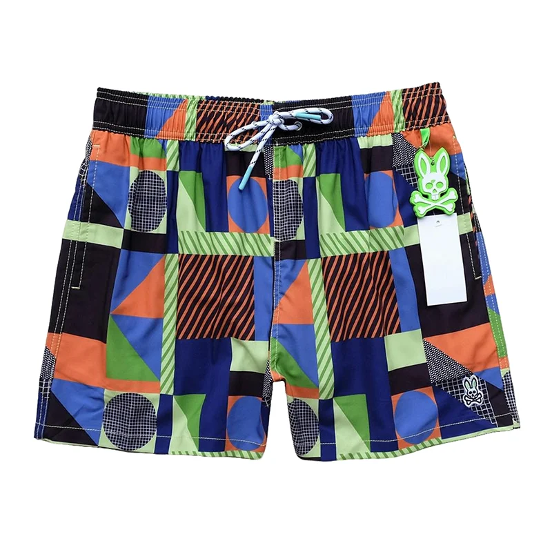 Hoge Kwaliteit Boardshort Waterdichte Sneldrogende Zwembroek Mesh Elastische Heren Strandshorts Digitaal Direct Spuitpatroon