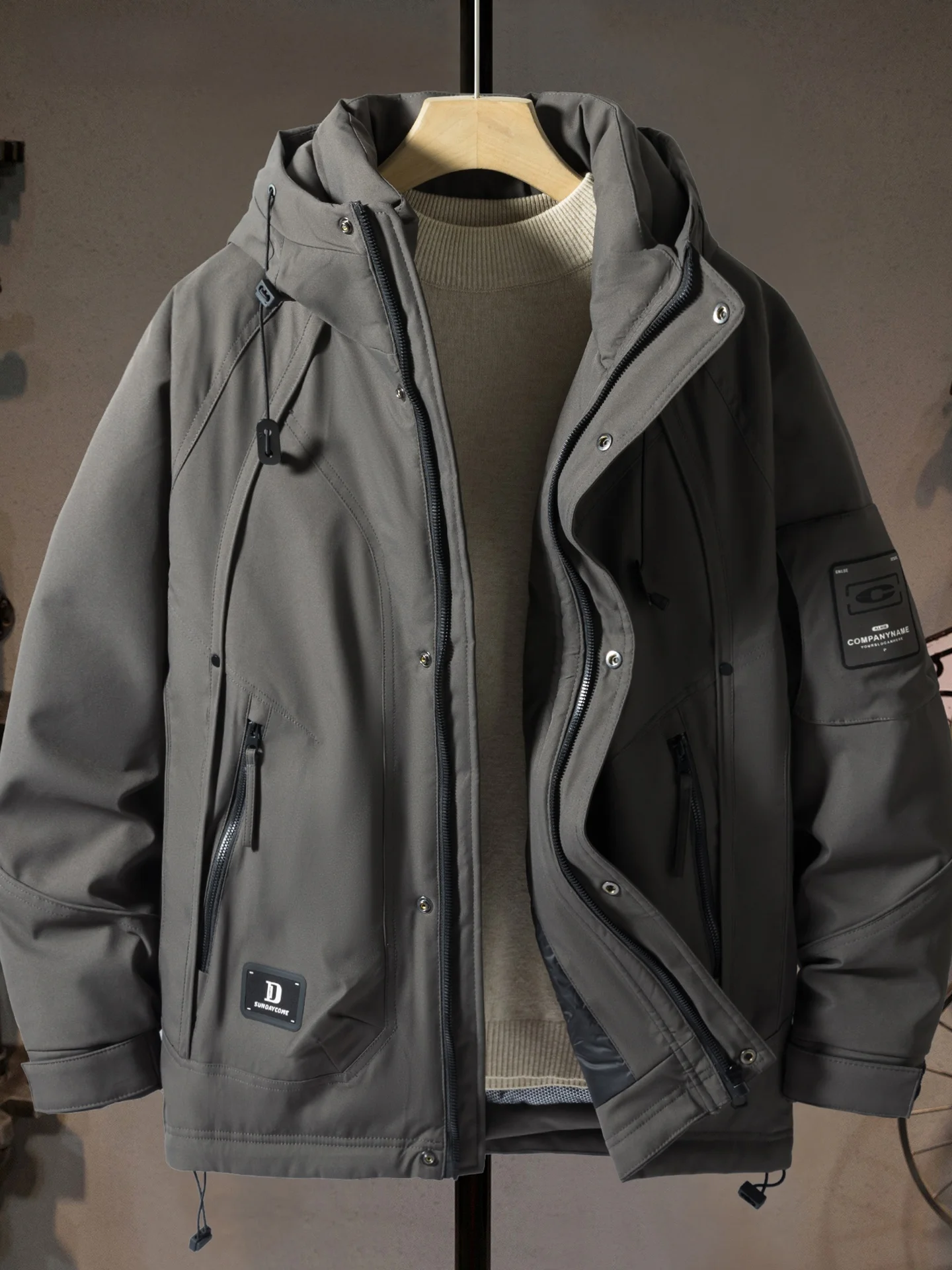 

Высококачественная мужская утепленная зимняя парка-пуховик для активного отдыха, устойчивая к холоду, в американском стиле, для велоспорта, кемпинга и походов