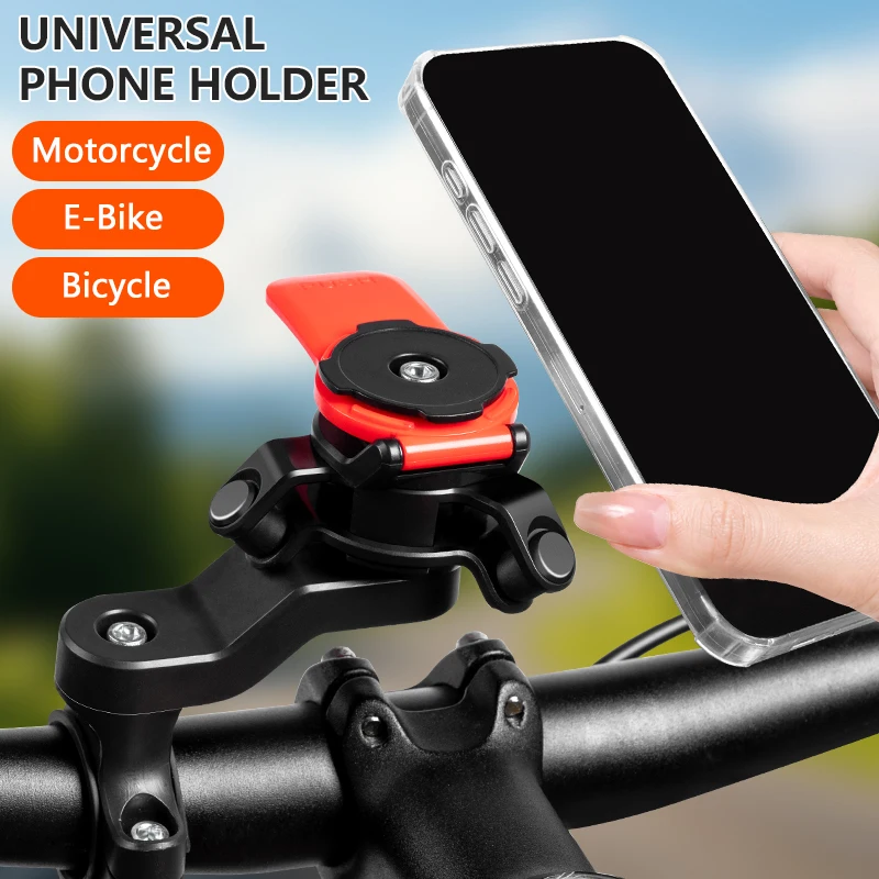 New Bike Motorcycle Phone Holder 360° Rotatable Anti Shock Mountain Motorcycle Navigation Riding Equipment Universal Accessories