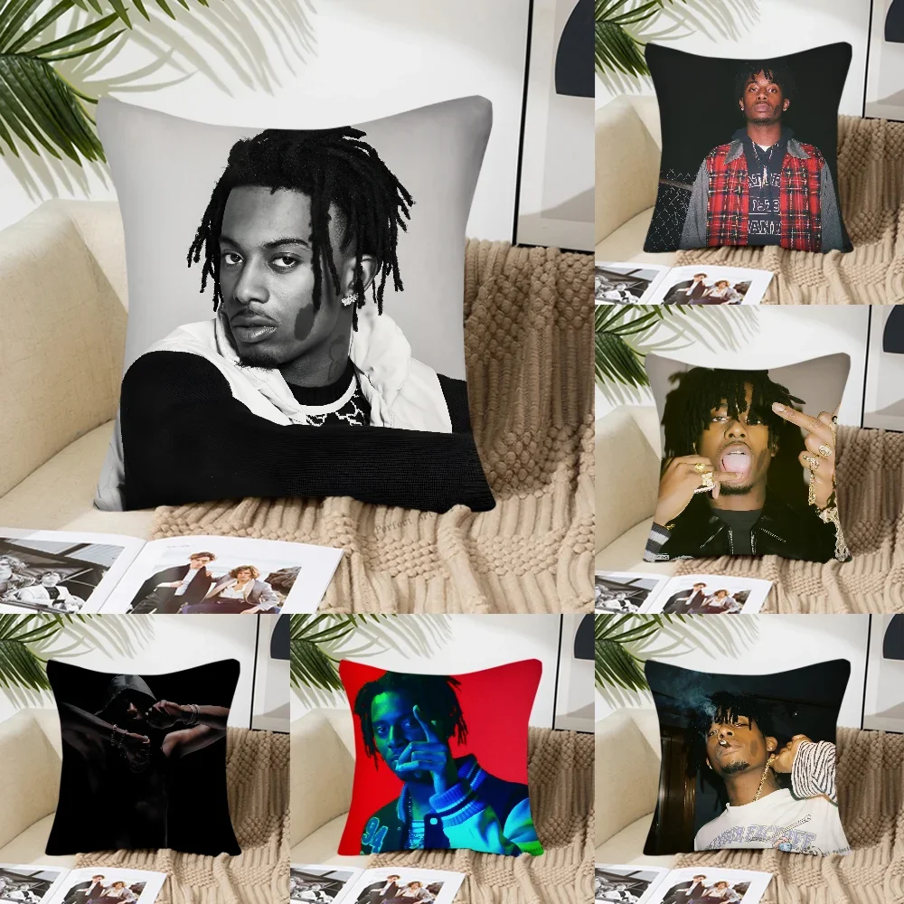 Singer P-Playboi Carti Pillow Case Fashion Square Pillowcase Bedroom Sofa Room Ins Decoration Leisure Cushion Cover 40x40