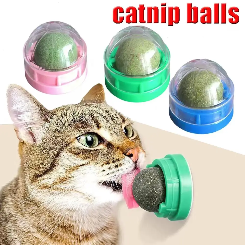 Natürlicher Katzenminzball, leckbares Katzenspielzeug, langlebig, bissfest, Zahnreinigungsspielzeug für Katzen und Kätzchen, zur Selbstbeschäftigung und zur Linderung von Langeweile.