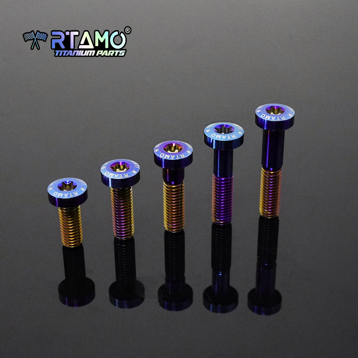 RTAMO Gr5 Titanium Bolt M8X20/25/30/35/40/45/50 1.25Pitch for Bike Motorcycle Modified Dressingup