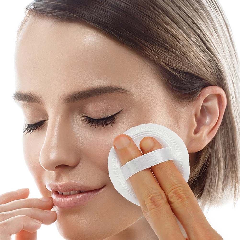 

15 Pcs Round Powder Puff Makeup Pads Small Tool Cosmetics Sponge Applicator Pure Cotton Woman Applicators