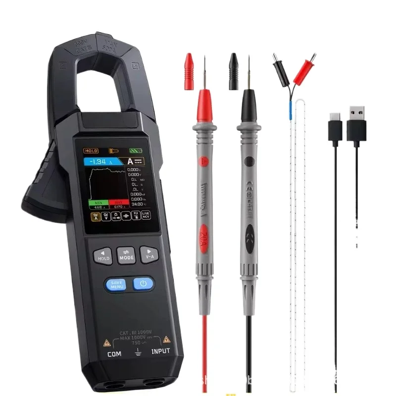 For DMC-100 Clamp Meter 10000 Counts AC/DC Current Amperemeter