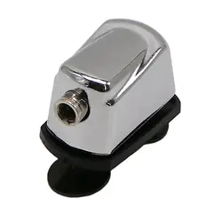 Zinc Alloy Single Side Drum Lug 26mm Hole To Hole Distance Silver Color Snare Drum Lugs with Black Screws and Washer Hole for M5