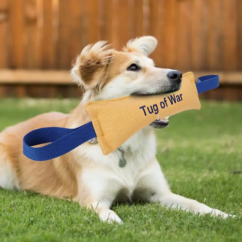 Dog Bite Pillow Bite Tug Toy With 2 Strong Handle For Dog Tough Dog Tug For Medium To Large Dogs For Tug Of War Fetch Puppy