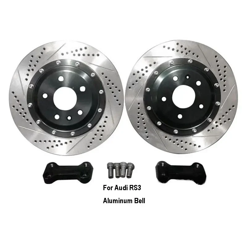 

KLAKLE Automotive Brake Accessories 355*22 Brake Disc With Aluminum Center bell And Bracket For Audi RS3 Rear