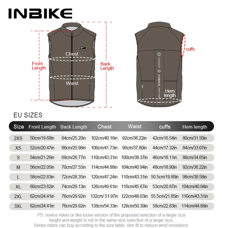 INBIKE damska wodoodporna bezrękawnik rowerowa lekka, odblaskowa, wiatroszczelna kamizelka z kieszenią