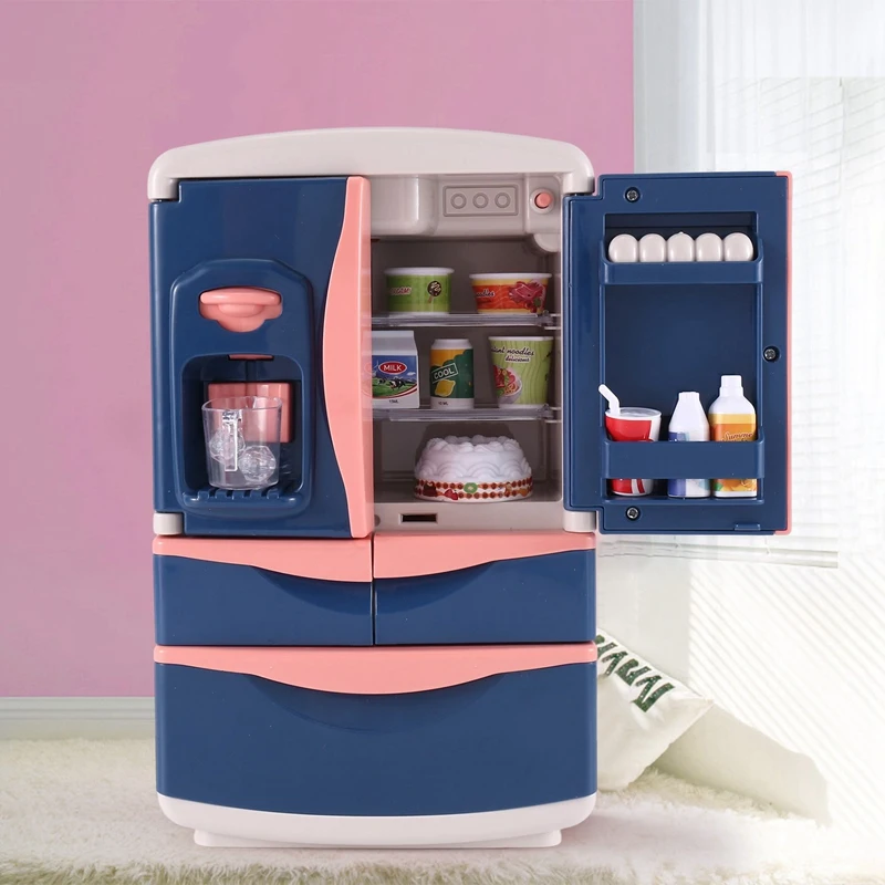 Yh218-2Ce Household Simulation Refrigerator Children's Small Home Appliances Toys Boys And Girls Set Music With Lights