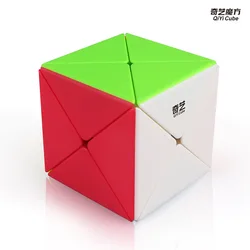 QiYi Dino Cube 3X3 Magic Speed Cubo Qiyi X Cube Stickerless Professional Puzzle Fidget Toys Children's Gifts