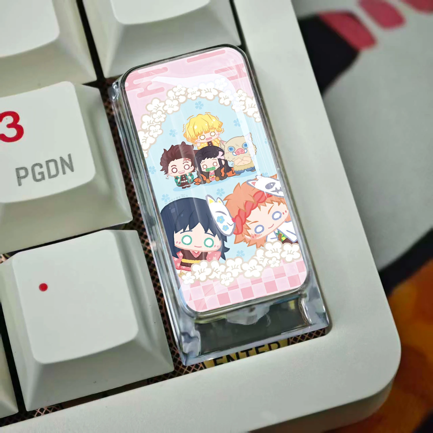 

Механические кейкапы для клавиатуры DIY Kochou Shinobu: милые, персонализированные, для ПК, с кросс-осевым креплением, подарок, игрушка