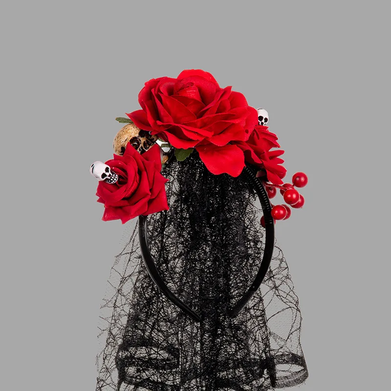 Rose wedding crown bridal hairpiece accessories, elegant headwear and garland designs