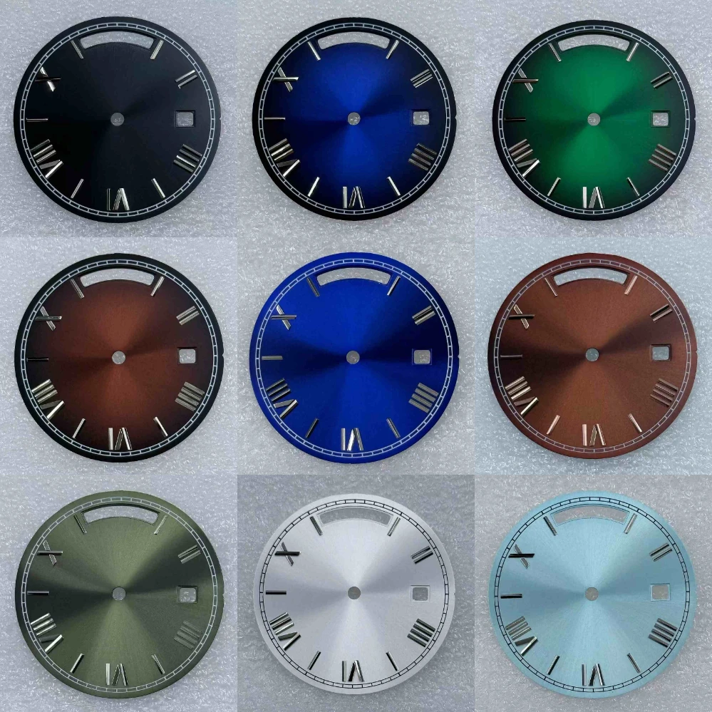 

Suitable for dial of 8285 movement Modified watch dial Blank Roman numeral dial No luminous 31mm No logo dial