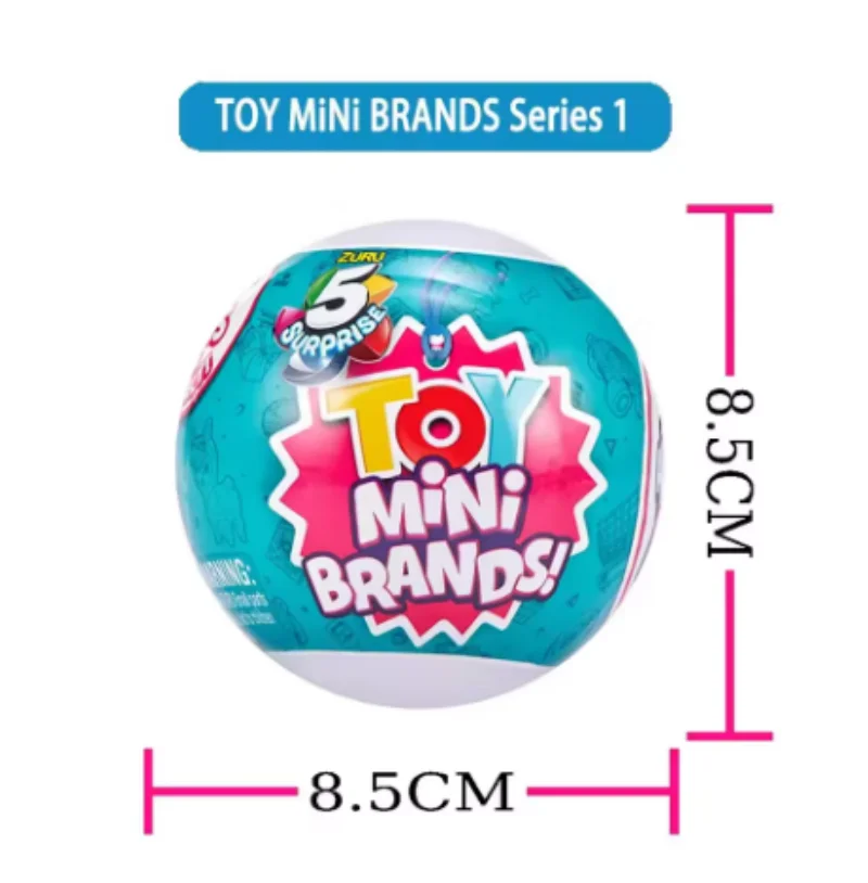 Zuru Mini Brands Toys 5 Surprise Mini Brands Toy Original Supermarket Miniature Toy Miniature Toys Mystery Blind Box Series 1