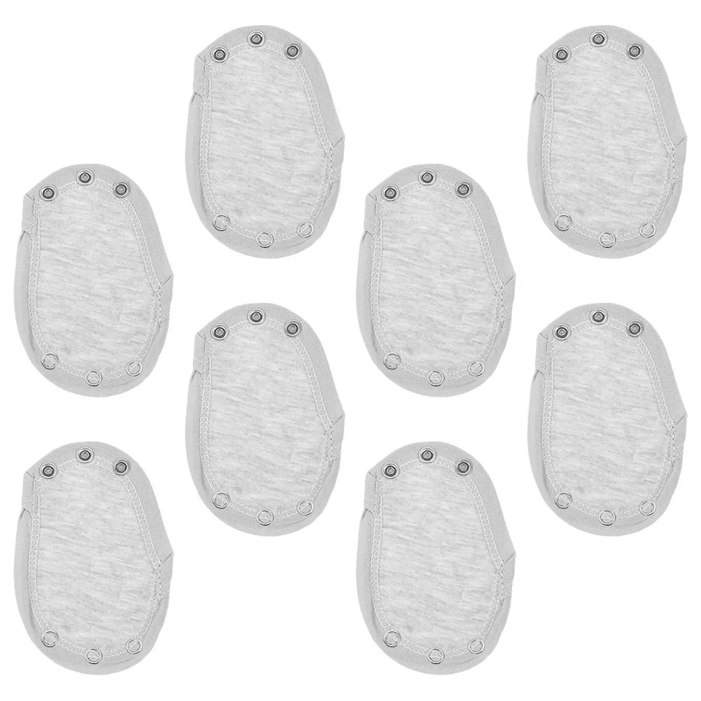 

8Pcs Baby Bodysuit Extender Double Layer Cotton Fabric Romper Lengthen Extender for Baby Diaper Rompers
