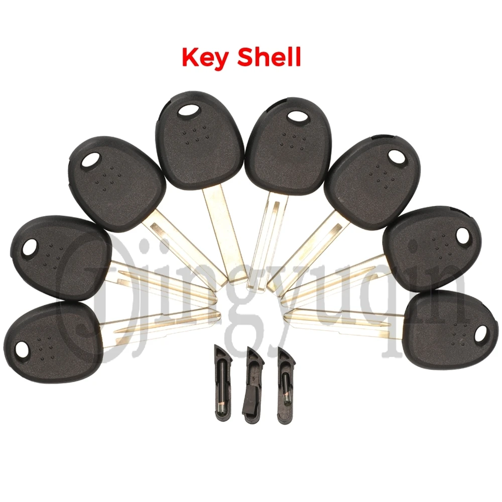 

Jingyuqin для Hyundai Accent Sonata NF Elantra Coupe Getz H-1 Lavita TiburonTucson Verna Transponde 10 шт. чехол для ключей в виде ракушки