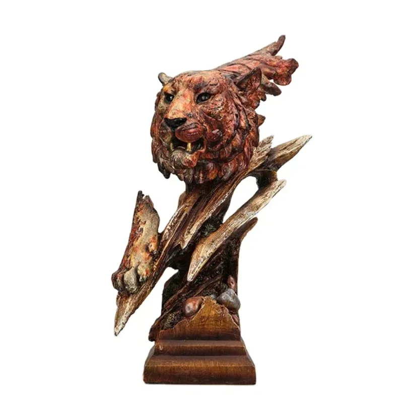 Hot SalesHot Sales2021 Grand Design Tiger Modelling Resin Crafts Statue Home Ornaments Featured Abstract Animal Theme Sculpture