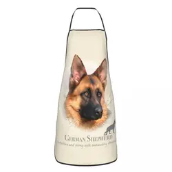 Custom Unisex German Shepherd Kitchen Chef Cooking Baking Apron Men Women Pet Dog Tablier Cuisine for Painting