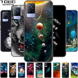 For vivo V21 Case V21E Silicone Black TPU Soft Funda Phone Cover for Vivo V21 5G VivoV21 Back Cases V2050 V2066 V 21 Coque