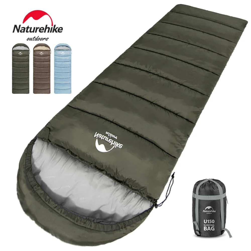 Naturehike Outdoor Sleeping Bag Ultralight Compact Potable Envelope Winter Sleeping Bag Cotton Quilt Camping Travel Sleeping Bag