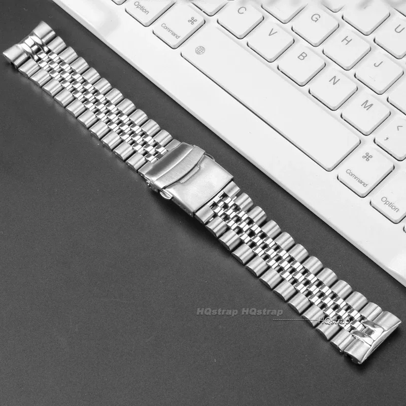 سوار معصم ذو نهاية منحنية لـ Seiko SRPA21 SRP777 SRPC25 SRP773 سوار من الفولاذ المقاوم للصدأ مشبك معدني صلب حزام الساعات لليوبيل #3