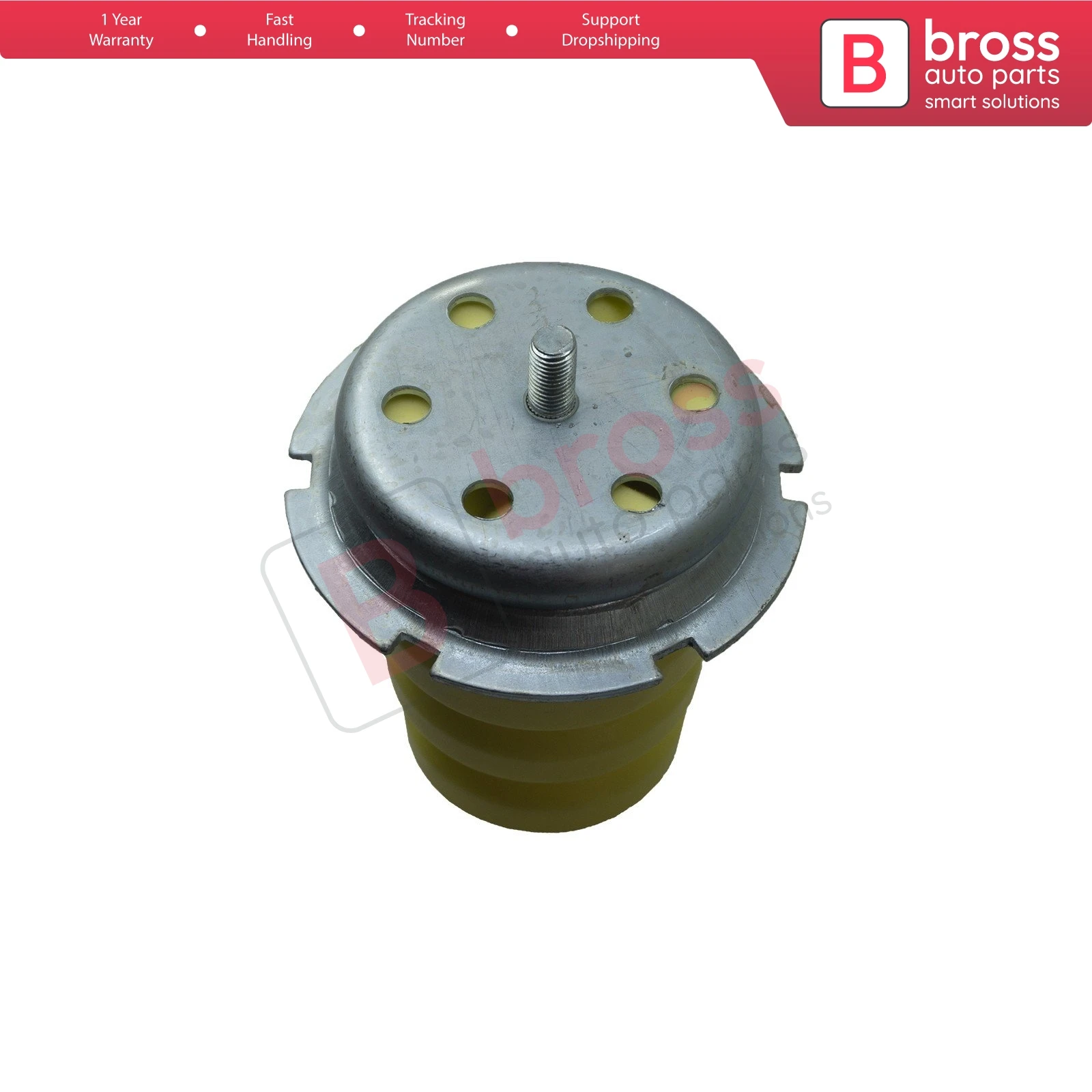 Bross Auto Parts BSP912 Rear Suspension Leaf Spring Bump Stop 516688, 1351266080, 5166.88 for Ducato Jumper Boxer Relay 2006-On