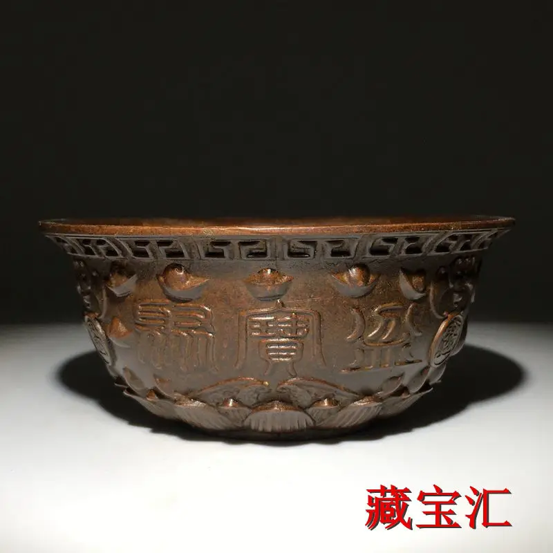 

Rural collection of goods, fortune into the treasure cornucopia, Ming Xuande Dong objects, bronze bowls