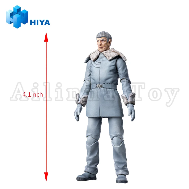 [Pre-Order]HIYA 1/18 4inch Action Figure Exquisite Mini Series STAR TREK 2009 Spock Prime Anime For Gift Free Shipping