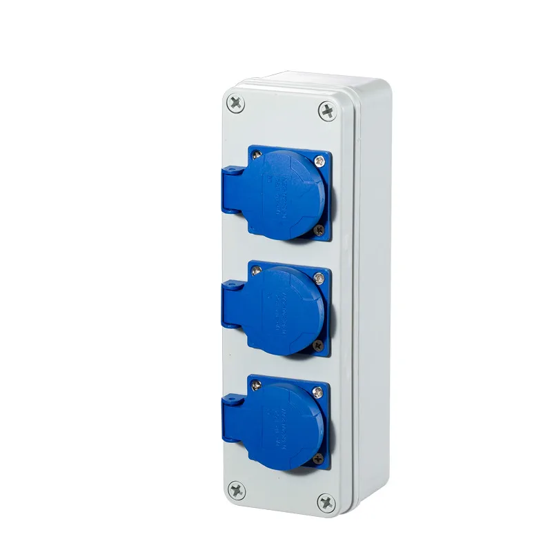 Imagem -04 - Tomada Impermeável à Prova de Tempestade Caixa Industrial ao ar Livre Interruptor do Site Portátil Placa Plug Móvel