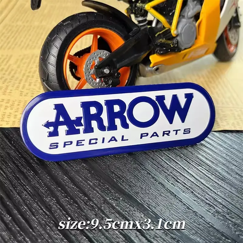 Metal Sticker Motorcycle Modification OHLINS ARROW Exhaust Pipe Aluminum Label Personalized Decoration High Temperature Resistan