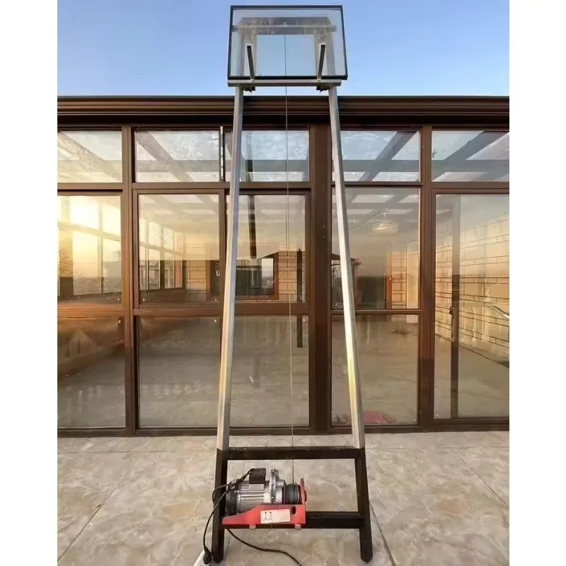 300KG 25M ガラス太陽光パネルリフター 電動ワイヤーロープホイスト 平屋根・傾斜屋根用 鉄骨材質 新品